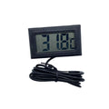 Digital thermometer with a cable on a white background