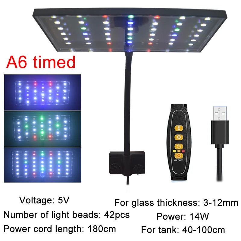LED light panel with remote control and cable, showing color changes on a white background.